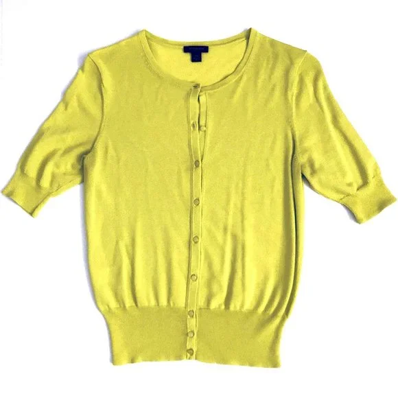 Ann Taylor Short Sleeve Cardigan - Picture 2 of 8